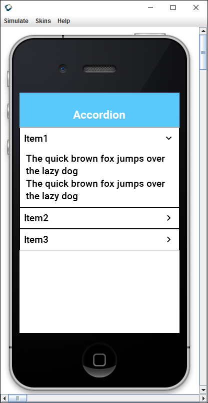 The Accordion Component
