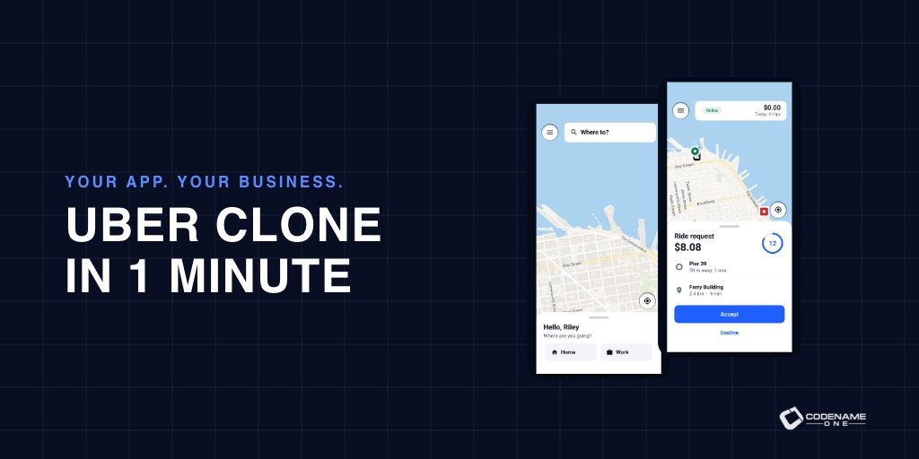 Create your own ride-hailing app from the Wayline starting project