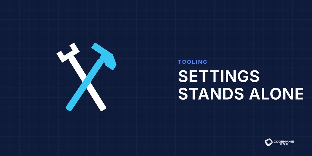 Codename One Settings standalone tool