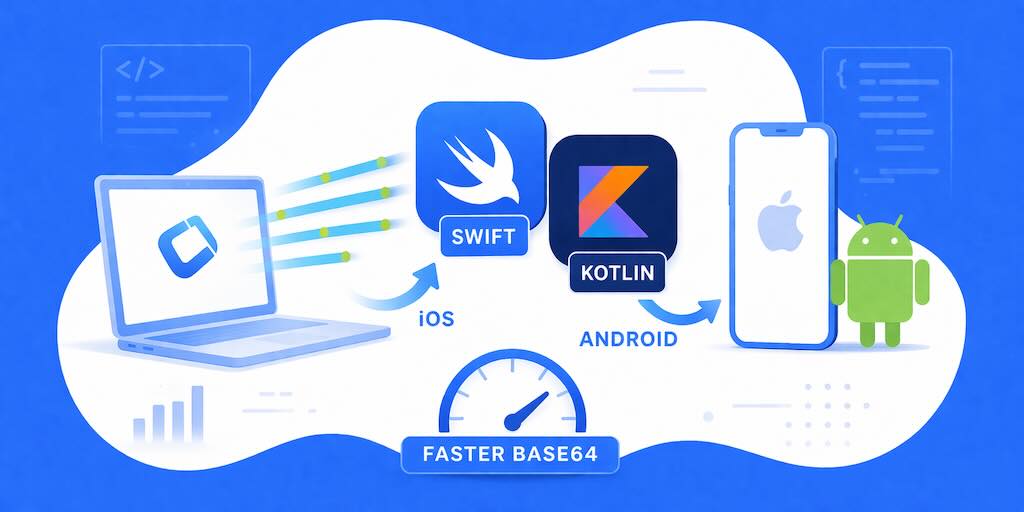 Swift and Kotlin Native Interfaces, Faster Base64