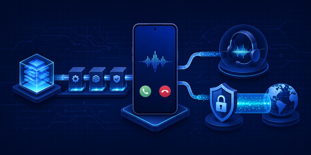 A phone, secure tunnel, and native build pipeline