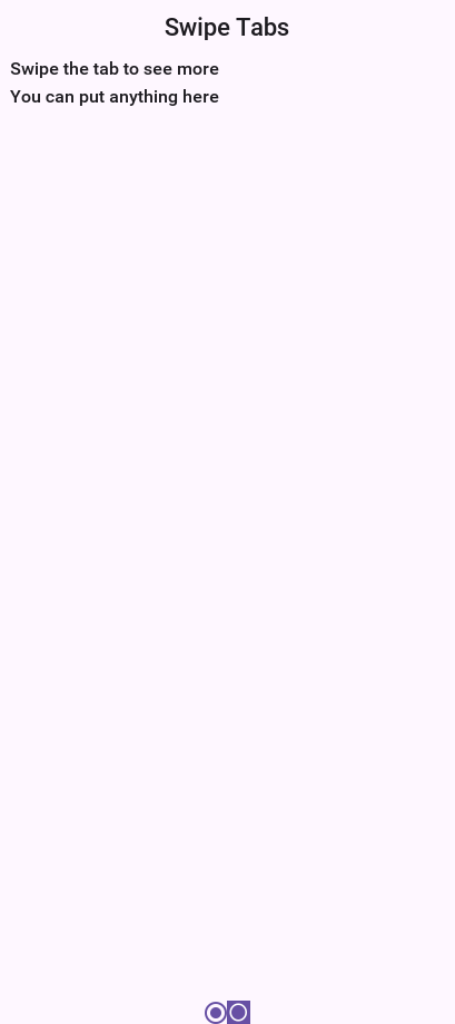 Swipeable Tabs with an iOS carousel effect page 1