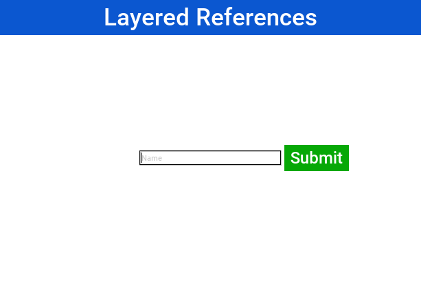 Button’s left inset linked to text field