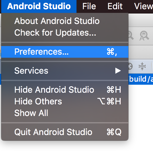 Android Studio Preferences