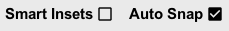 Auto-snap checkbox