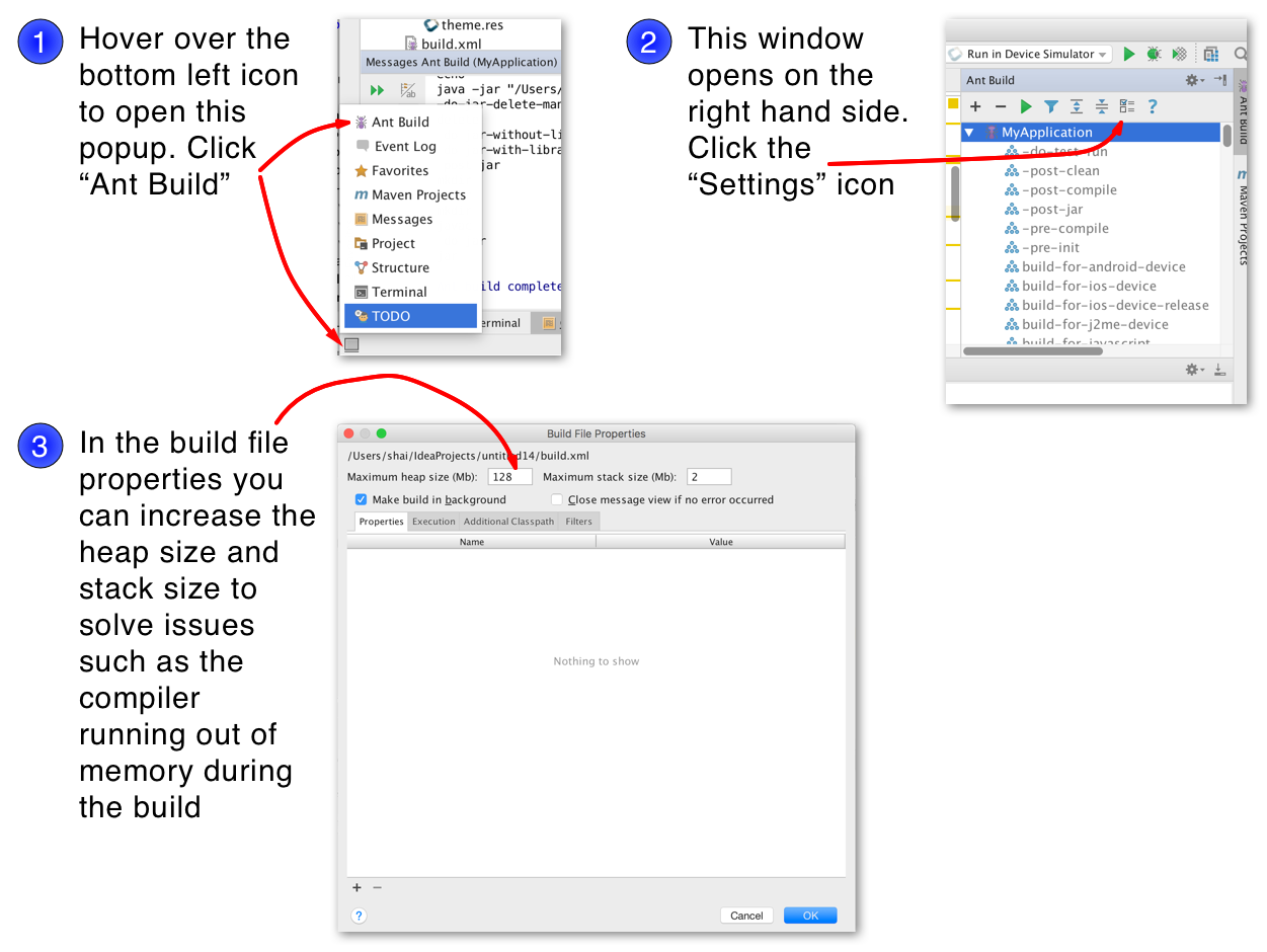 Configuring the Memory Available to Ant