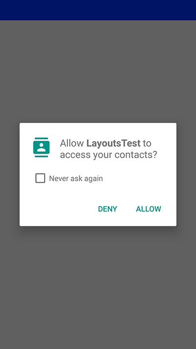 Native permission prompt second time