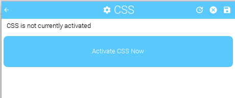 Activate CSS now