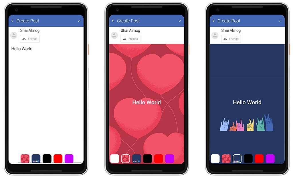 New Post Form in The Facebook Clone App