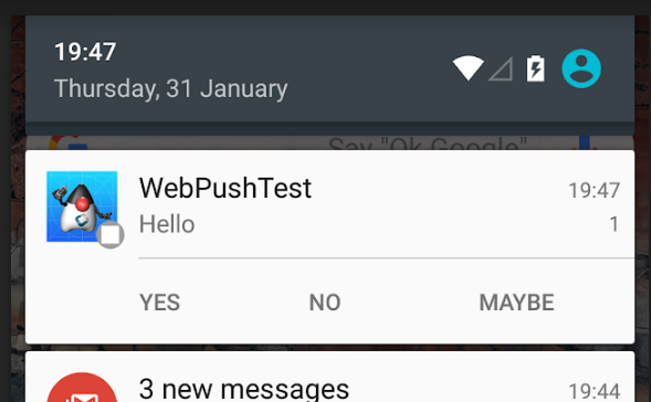 Push Reply