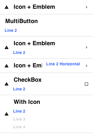 MultiButton usages Sample