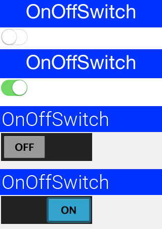 The looks of the on-off switch