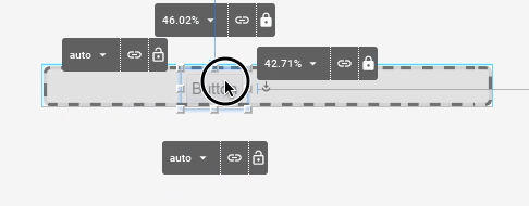 Dropping container on child container with box layout y