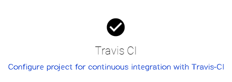 Travis-CI settings button