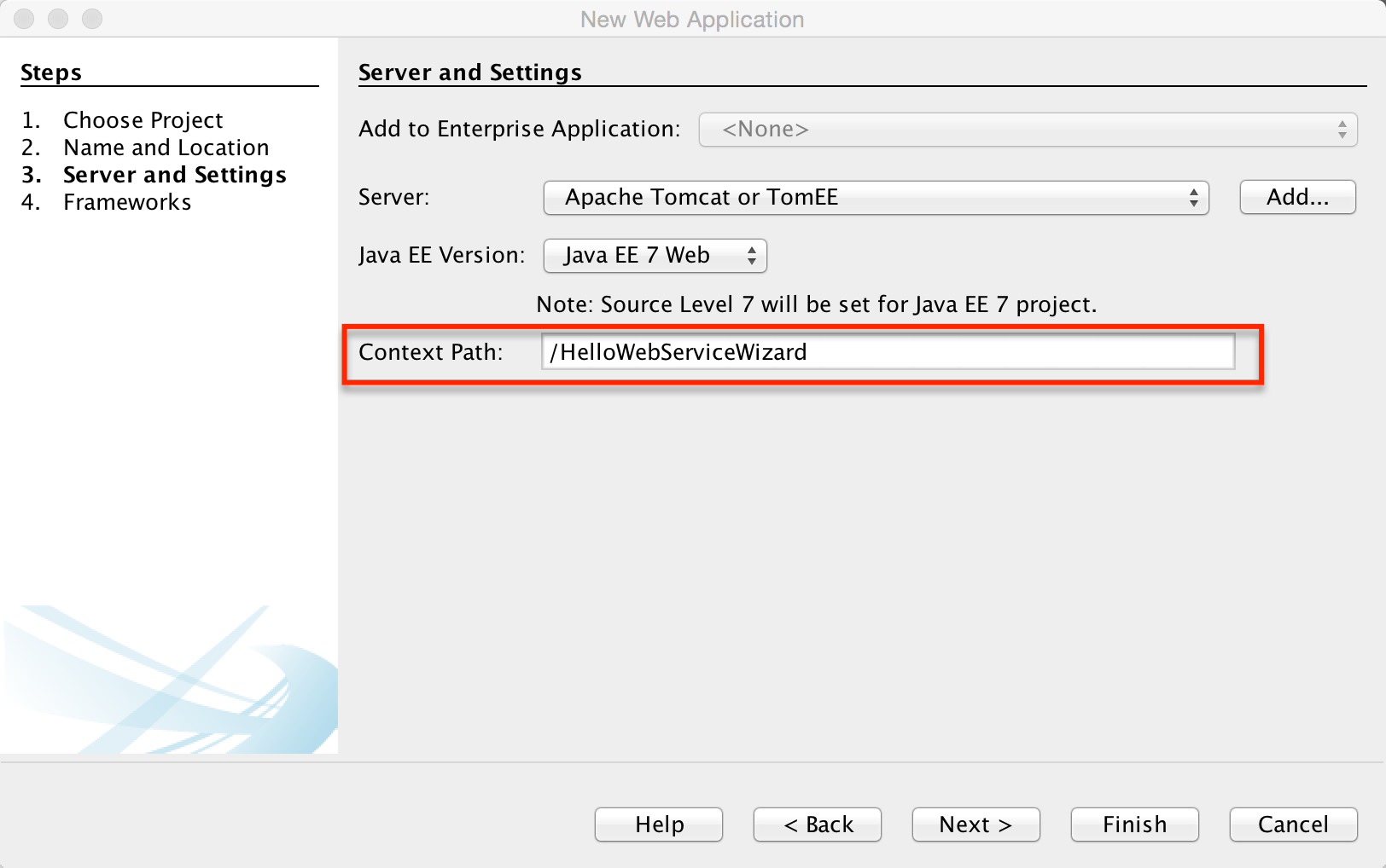 Configure the application server to the newly created app