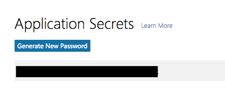 WNS Client secret