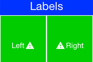 Label text positioning