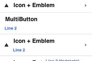 MultiButton usages Sample