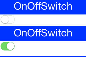 The looks of the on-off switch