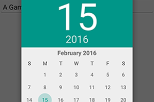 Android native date picker