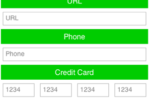 Text field input sample