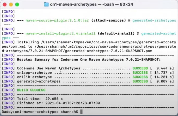 mvn-install-archetypes-success