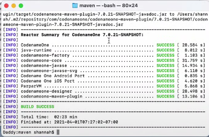 mvn-install-success