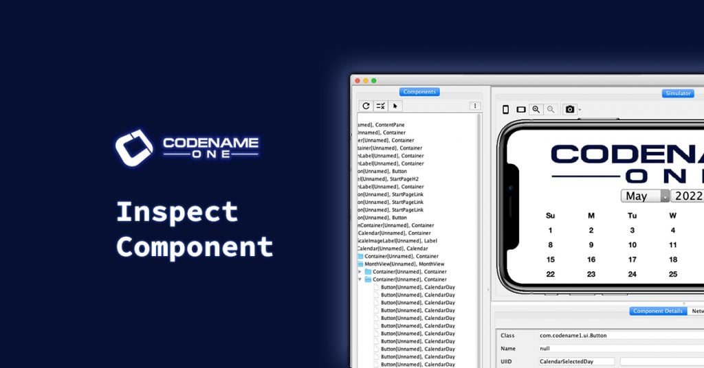 Inspect Component - Codename One